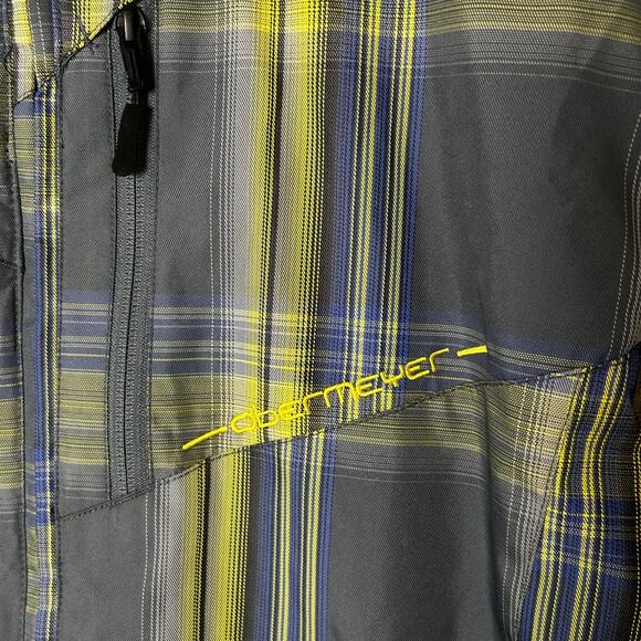 Obermeyer Yellow & Gray Plaid Men's Ski/Snowboard Teton Jacket Size M - Picture 5 of 10